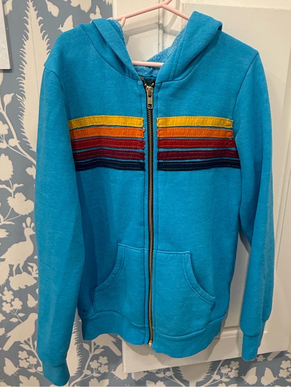 Kids 5 Stripe Aviator Nation zip up
